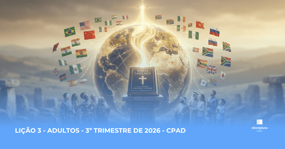 Lição 3 - Adultos - CPAD 3º Trimestre 2026