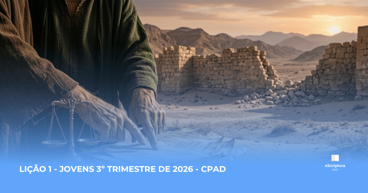 Lição 1 - Jovens - CPAD 3º Trimestre 2026