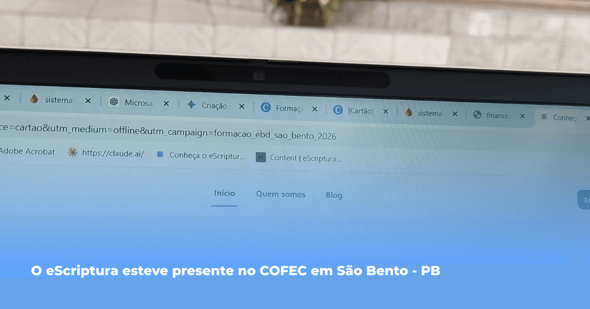 eScriptura no COFEC: Tecnologia a serviço da Educação Cristã em São Bento - PB
