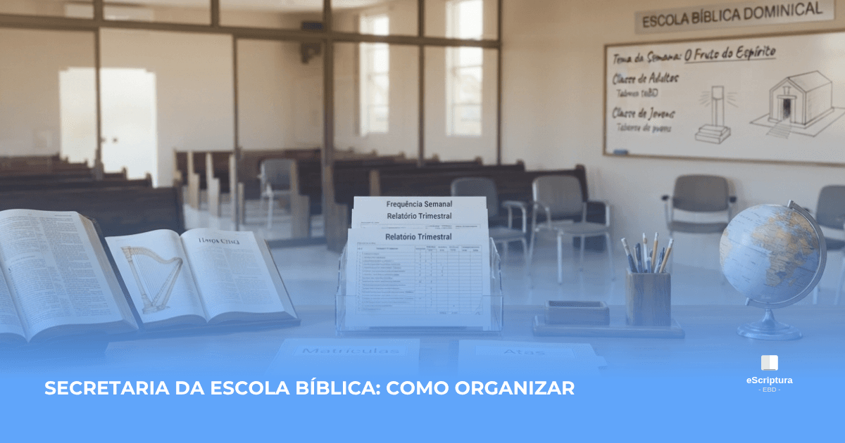 Como organizar a secretaria da Escola Bíblica: guia completo para uma gestão eficiente