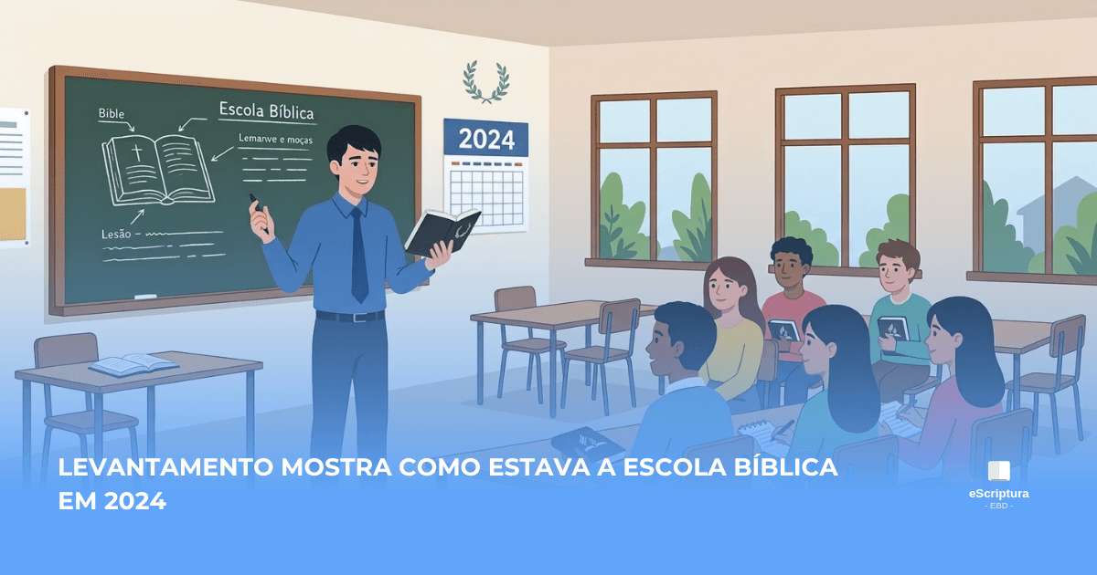 Como estava a Escola Bíblica Dominical em 2024? Levantamento mostra desafios da EBD