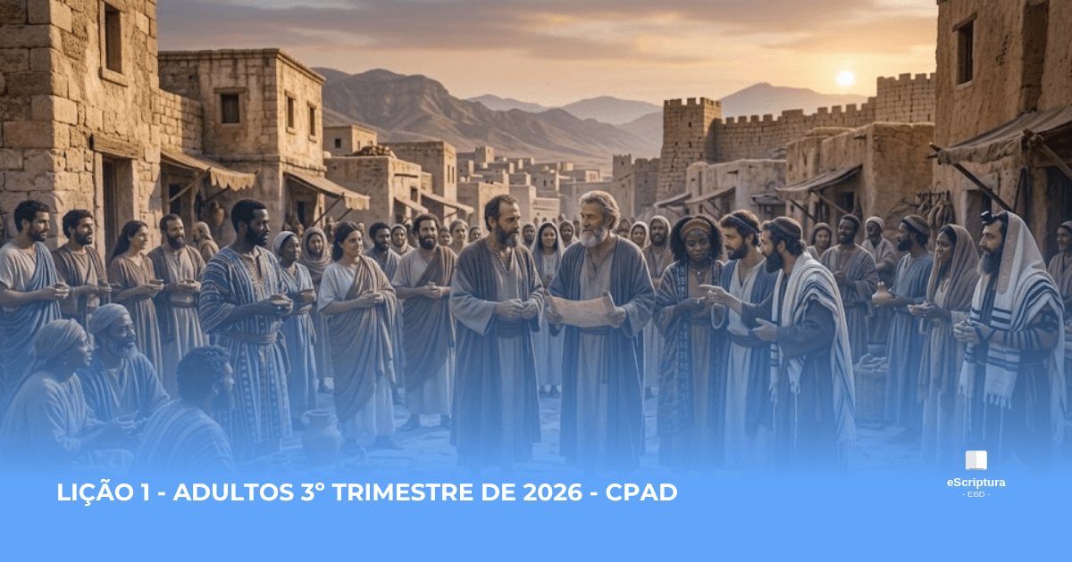 Lição 1 - Adultos - CPAD 3º Trimestre 2026